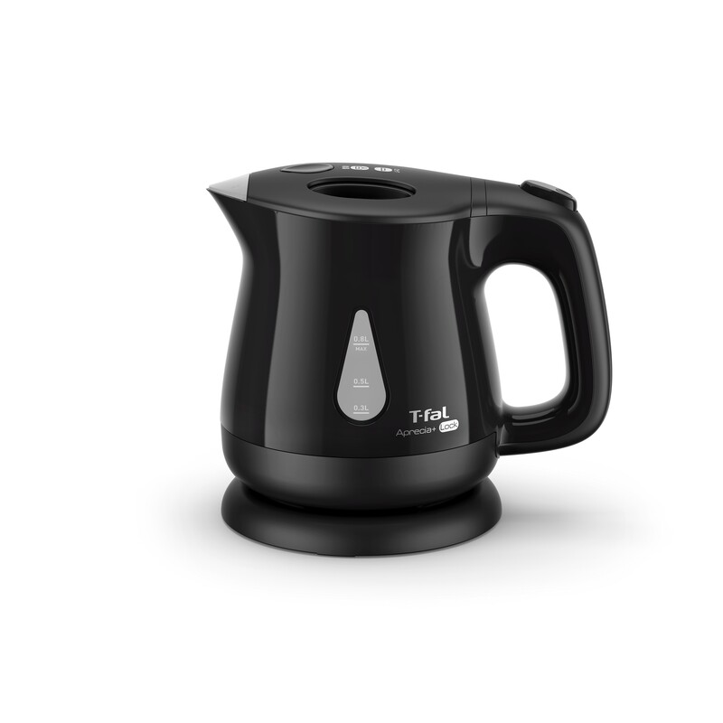 ティファール 電気ケトル アプレシアプラス ロック ブラック 0.8L KO5408JP 電気ポット 湯沸かしケトル