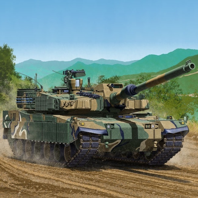 【1/48スケール】R.O.K ARMY K2「BLACK PANTHER」, アカデミープラモデル #T13321