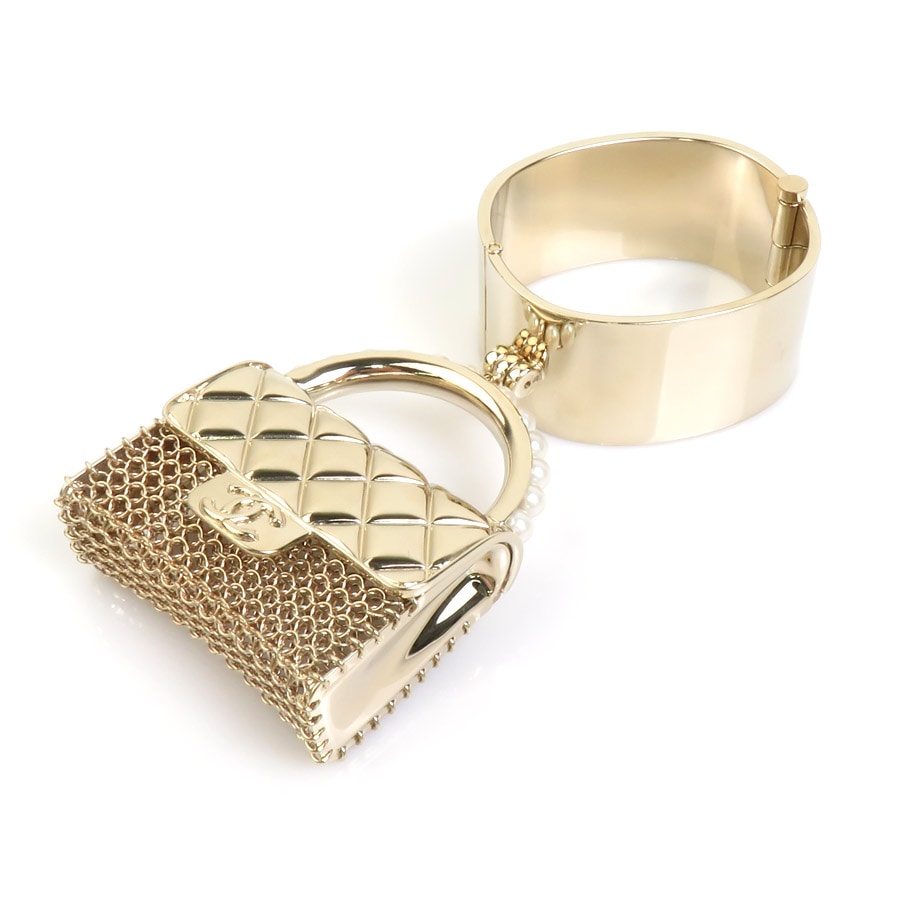 シャネル CHANEL バングル メタル ゴールド レディース AB6133 99928g