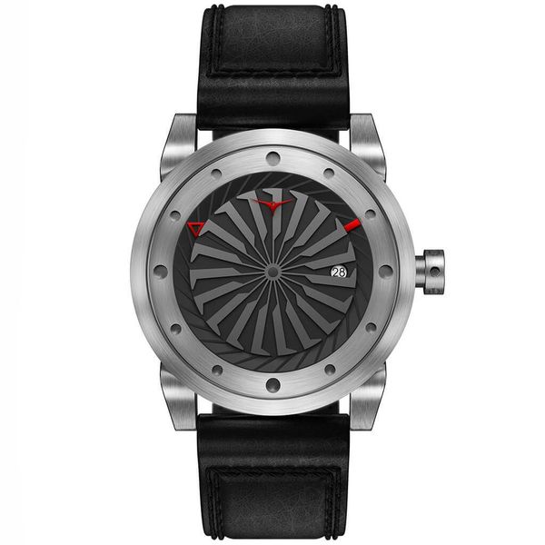 [ZINVO] ジンボ 時計 BLADE SILVER ウォッチ 腕時計 スイス 回転 タービン MEN メンズ