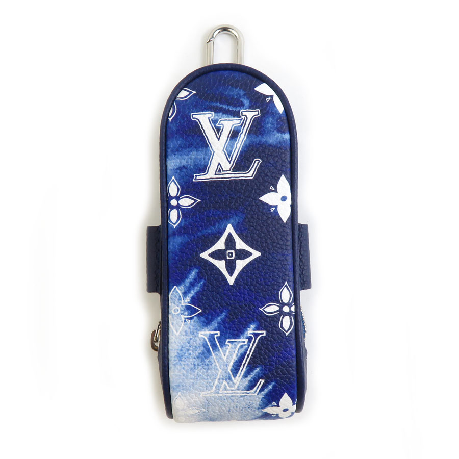 ルイ ヴィトン LOUIS VUITTON ゴルフボール モノグラム バンダナ ゴルフセット アンドルーズ レザー ブルー ユニセックス h31905a