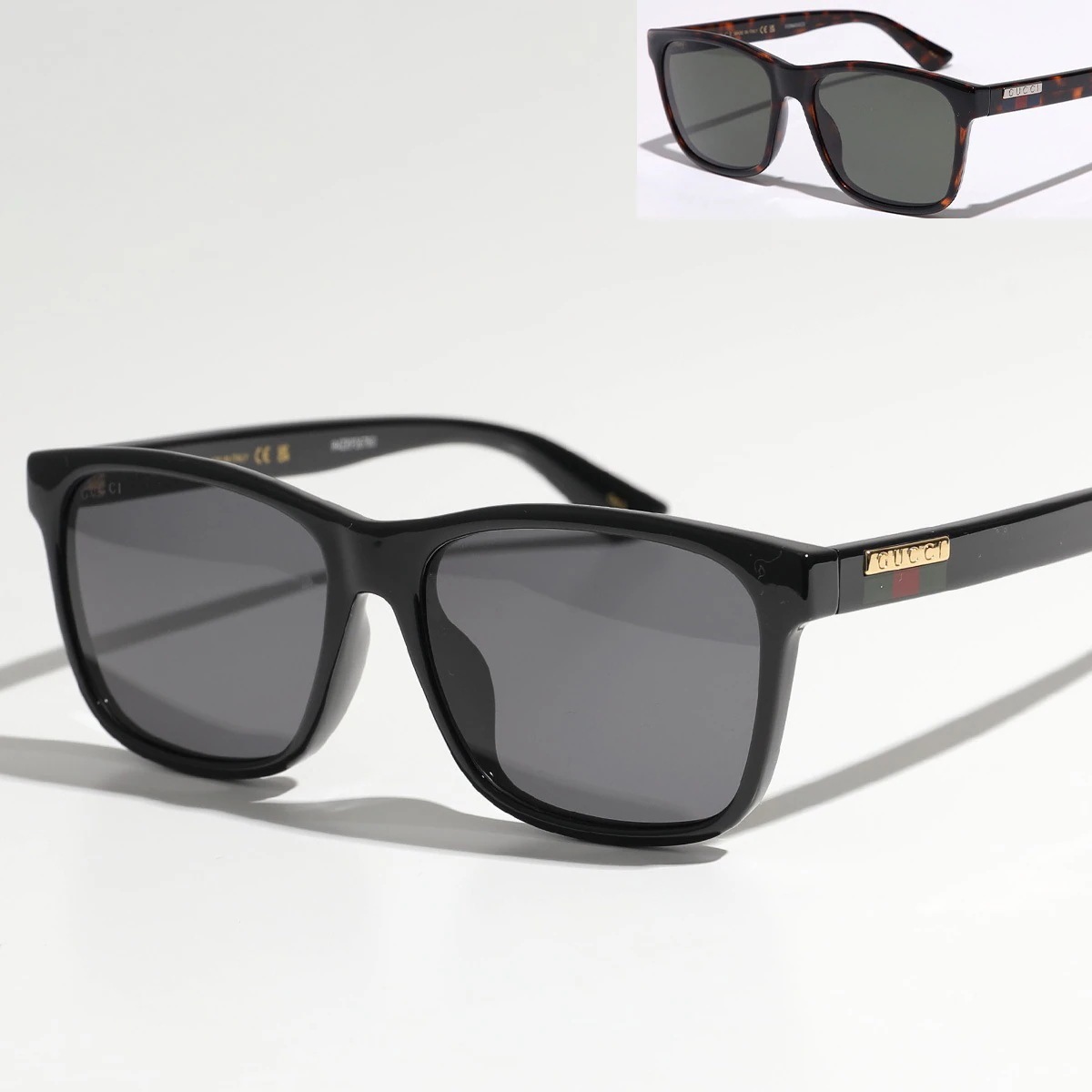 GUCCI グッチ サングラス GG0746S GG0746SA メンズ ウェリントン型 セルフレーム 2フィット メガネ 眼鏡 ロゴ カラー2色