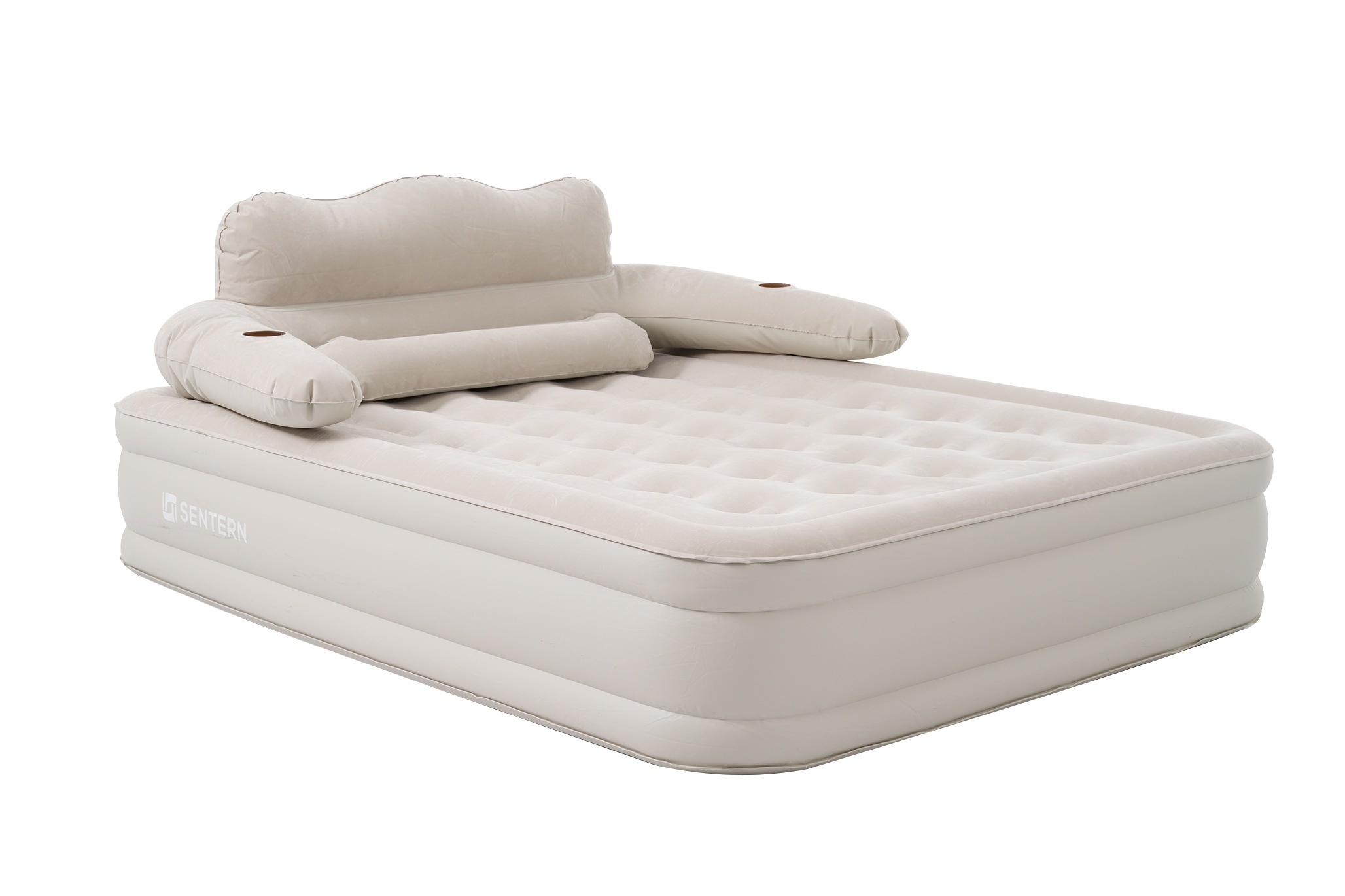 【国内発送送.料.無.料】【グレー】【防災対策用にも!】エアーベッド電動 　 ワイドダブルサイズ 196*150*47cm 空気ベッド キャンプマット インフレーターマット 自動膨張式 快適な寝心地