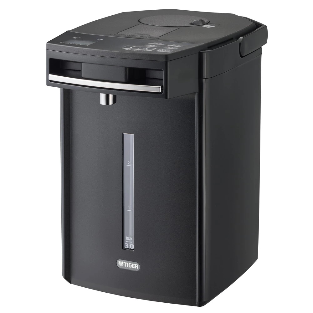 タイガー魔法瓶 蒸気レスVE電気まほうびん 3.0L アーバンブラック PIM-H300KE ポット 電気ポット 省エネ コードレス 蒸気なし おしゃれ