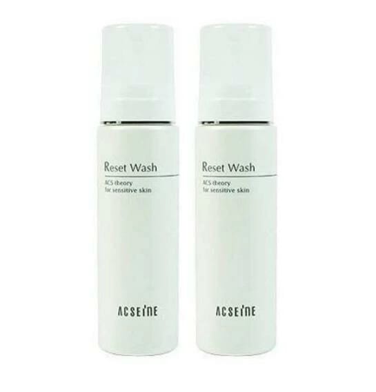 お得2個セット　ACSEINE リセット ウォッシュ（200mL×2個）泡状洗顔料　低刺激性・無香料・弱酸性・アルコール（エタノール）フリー【2個セット】