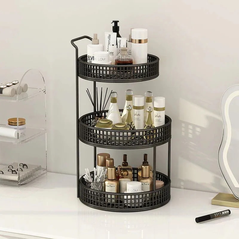 ゴールド ブラック ホワイト 3色 オプション 鉄芸 お風呂 収納 ボックス レディース スキンケア用品 デスクトップ 整理し 収納ラック