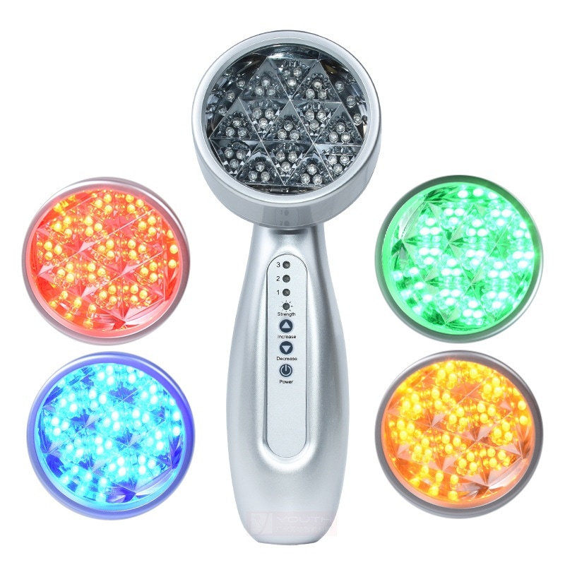 家庭用美顔器EMSマスク枚 LED美顔器 4つのLEDライト交換 抗炎症ニキビ美白肌若返り