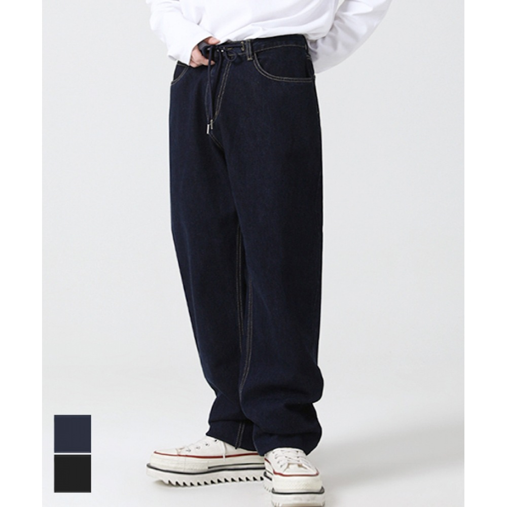 AVANDRESS カーペンター ルーズフィット デニム パンツ - 2COL