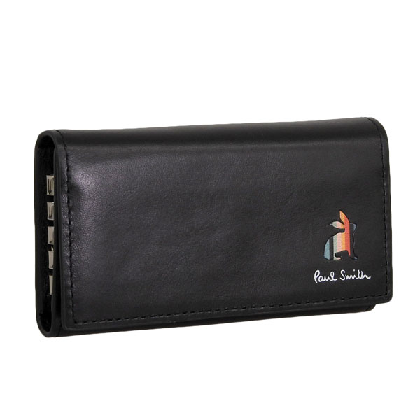 ポールスミス キーケース 4連 メンズ レディース アウトレット レザー ブラック ラビット PAUL SMITH