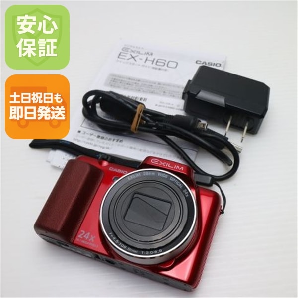 超美品 EX-H60 EXILIM レッド デジカメ CASIO 144
