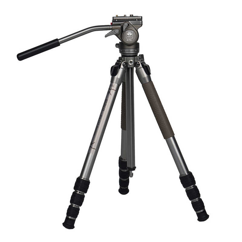 SIRUI　アルミ合金製4段ビデオ三脚セット(油圧式雲台) ［4段 /ビデオ雲台］ グレー　GT04+GT5-JP 17,908円