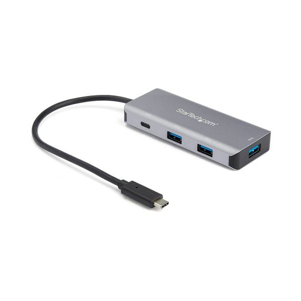StarTech.com 4ポートUSB Type-Cハブ USB-Ax3／USB-Cx1 ブラック＆スペースグレーHB31C3A1CB 1個