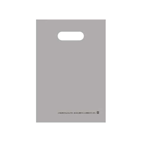 （まとめ） TANOSEEポリエチレン手提袋（小判抜き） LD S シルバー 1パック（50枚） [x5セット]