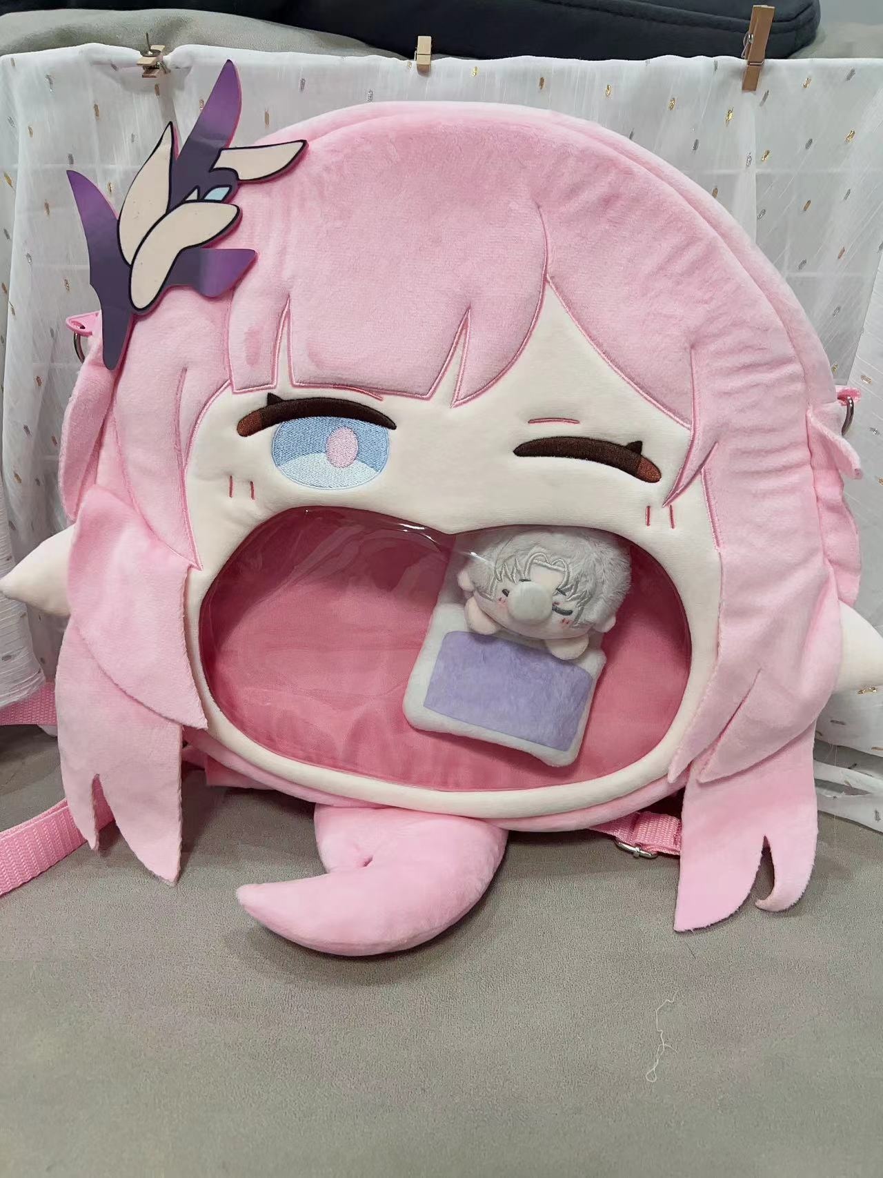 【激安本日限定】痛バッグ 本懐学園3 ヘルッシャー アリシア ビッグマウス ペインバッグ ぬいぐるみ バックパック 斜めがけ 小銭入れ ギフト