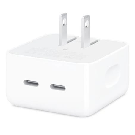 デュアルUSB-Cポート搭載35Wコンパクト電源アダプタ MNWM3AM/A