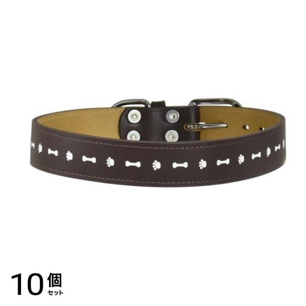 岡野製作所 リフレクトレザーカラー 1個入 (#30L ブラウン) 10個セット