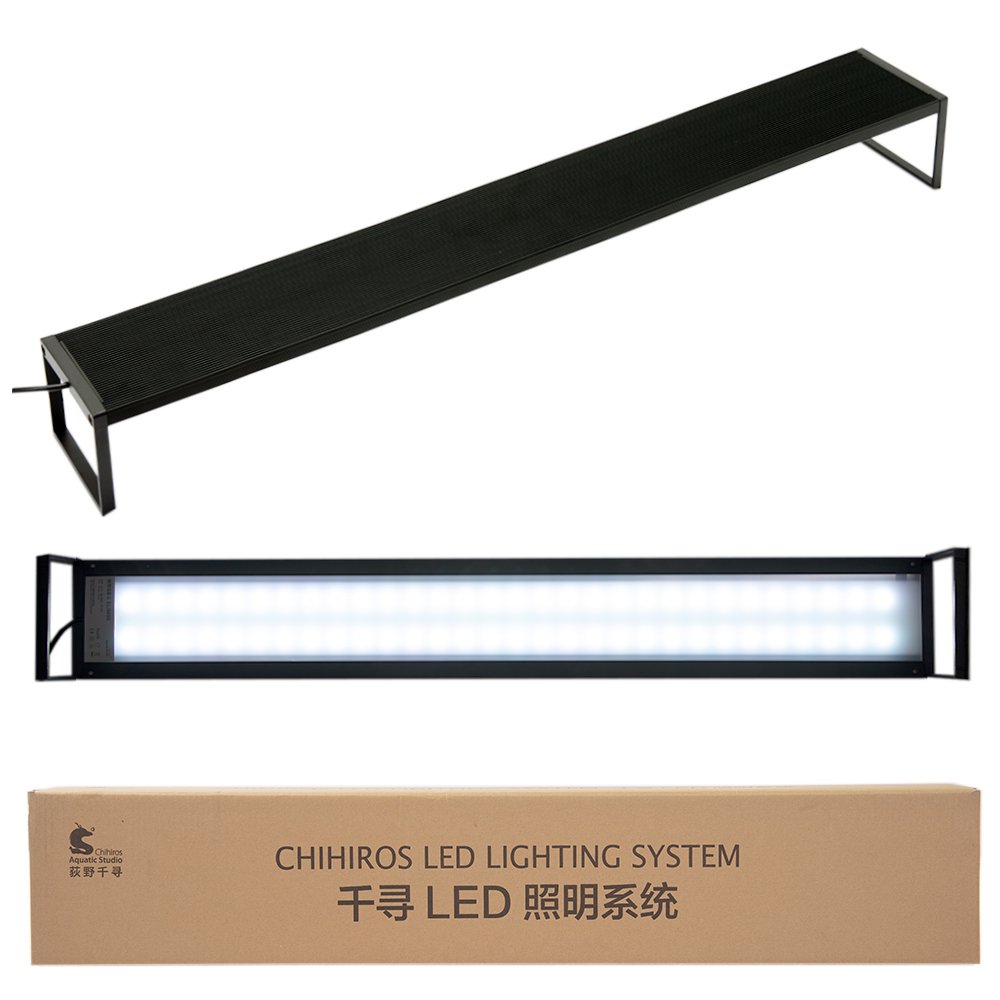 Ｃｈｉｈｉｒｏｓ　ＬＥＤ　ＷＲＧＢ２　ＳＬＩＭ９０　ブラック　ＲＧＢライト　調光機能付き　３６００ｌｍ　水草　アクアリウム　水槽照明　ＣＲＣ10―15―10―50―40