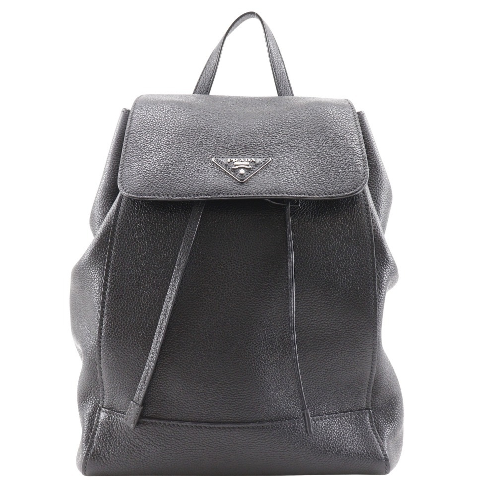 バックパック 1BZ007 リュック・デイパック カーフ 黒 ユニセックス 中古品