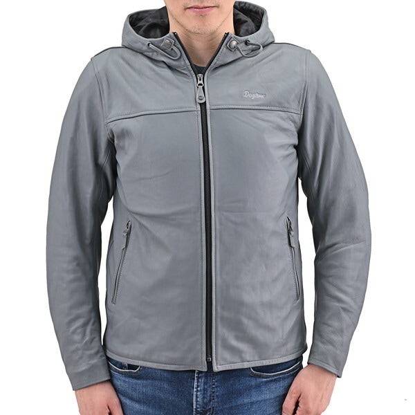 D48011 レザー ジャケット 春秋 ルーティーンレザージャケット DJ-020 グレー Sサイズ