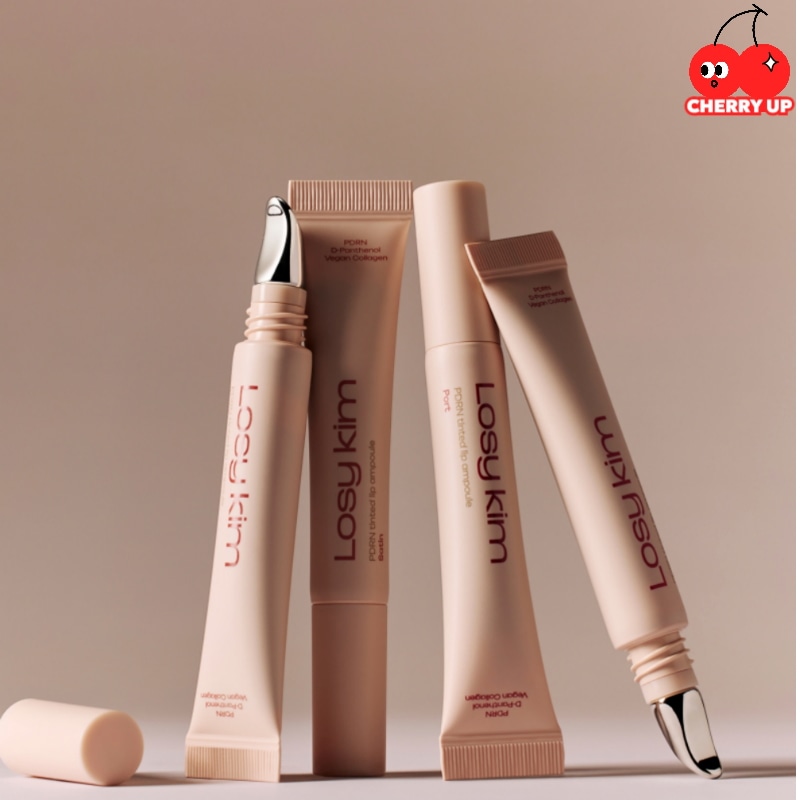 [1+1+1+1]ロジキム Losy kim PDRNティンティッドリップアンプル4本セット / ツヤ感リップ / エステ仕上げ