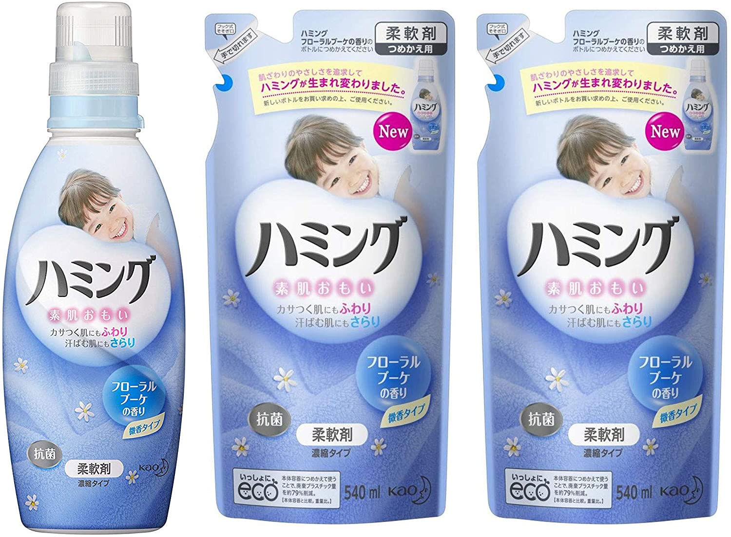 市場 花王 ハミング フローラルブーケの香り つめかえ 540ml