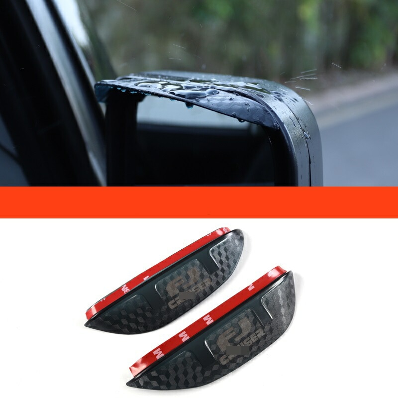 新型 トヨタ・FJクルーザー 専用 サイド アウター ドアミラー ガーニッシュ パーツ カーボン調 2P 10199