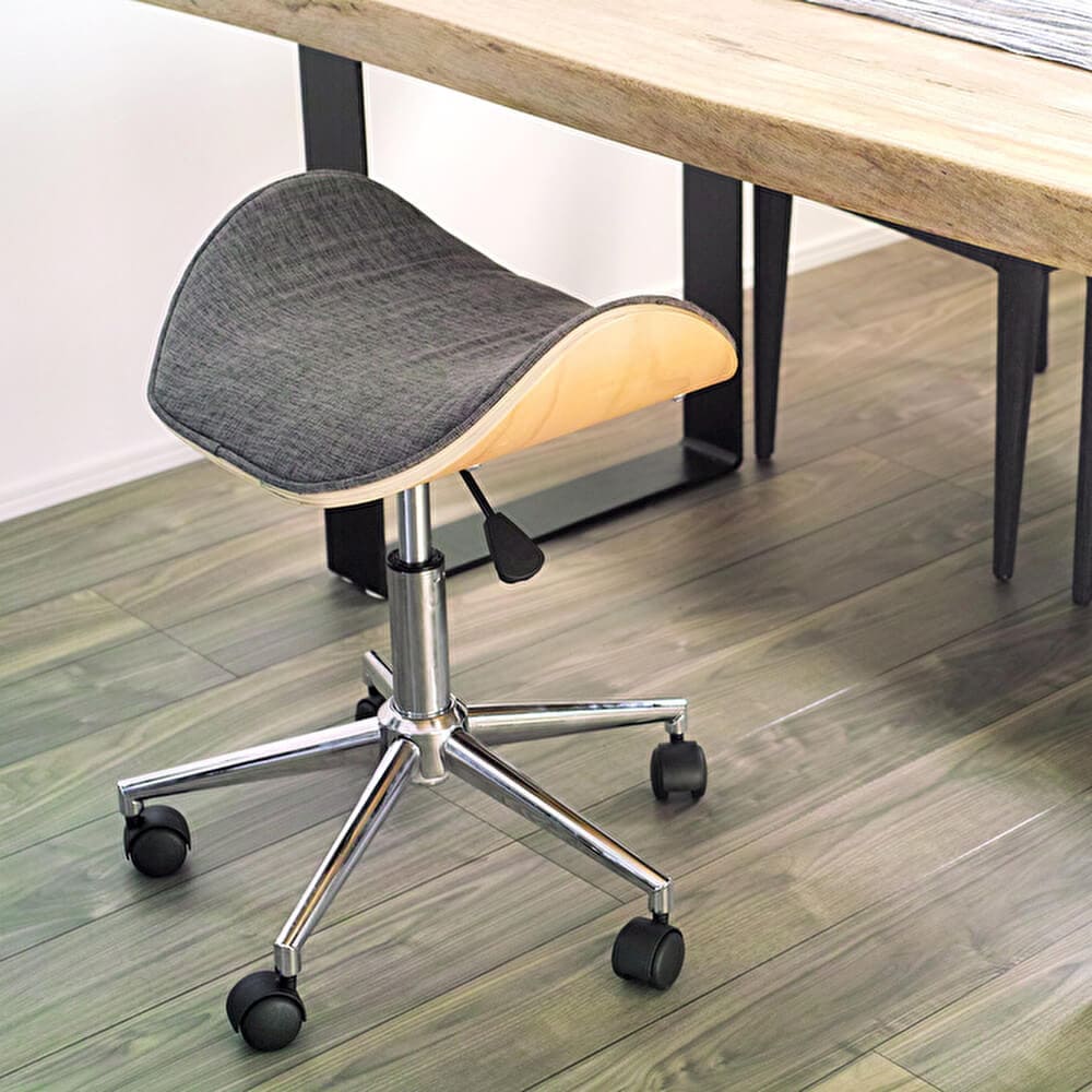 ウィルリミテッド 曲げ木レザーオフィススツール SADDLE サドル WTG-56 スツール すつーる 木製 レザー 革 シンプル コンパクト