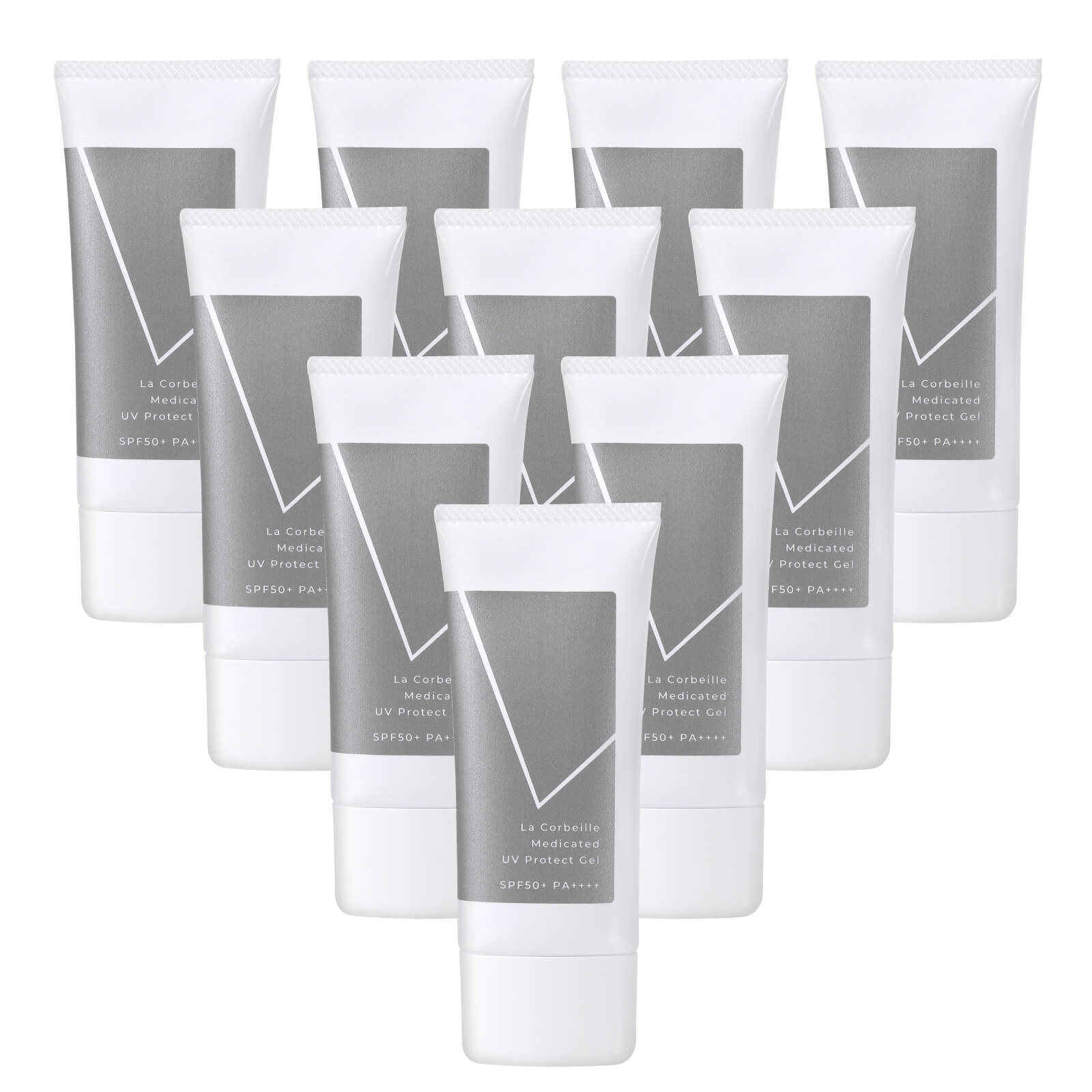 ラ コルベイユ 薬用UVプロテクトジェル 50g SPF50＋ PA＋＋＋＋ 無香料 公式 10個セット 30,800円
