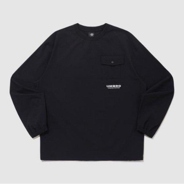 長袖Tシャツ TQT UQ121CWT26-BLK ユーティリティポケットピステ BLACK