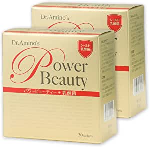 低価NEW】 新品 Dr.Amino's パワービューティー＋乳酸菌 30袋入 ×2箱