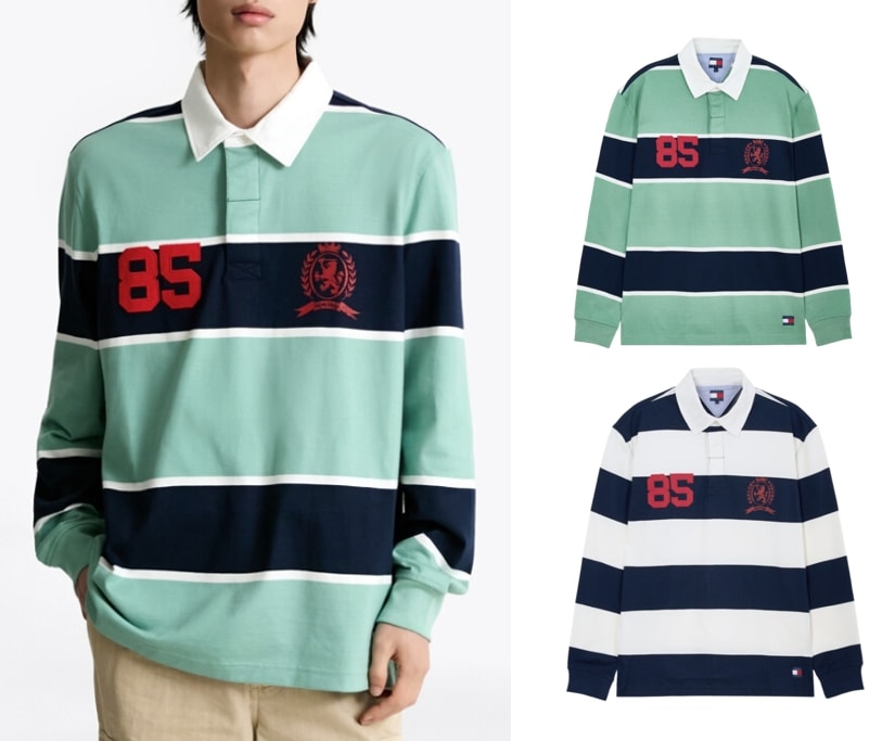 Stripe Rugby T-shirt (T32F7TKT55TMT1)