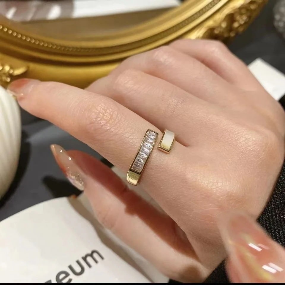 大人気！ シェルの新しいシンプルなリングジュエリーレディースリング韓国ファッション 指輪