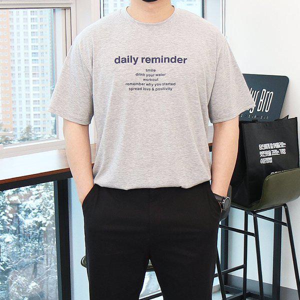 WIN メンズ ビッグサイズ デイリー リマインダー TR 半袖Tシャツ