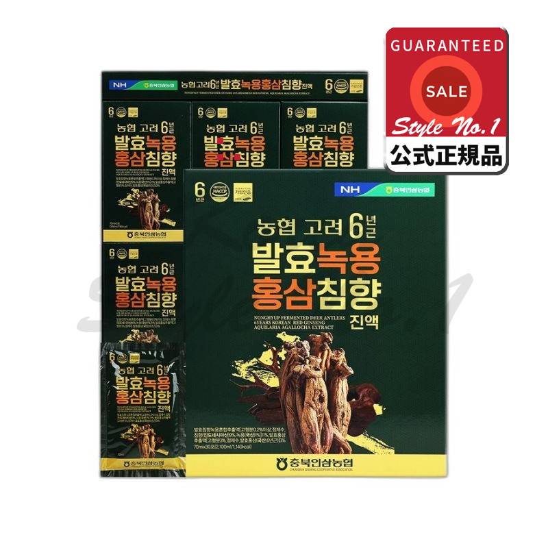 農協高麗6年根発酵緑用紅参沈香鎮液2.1L