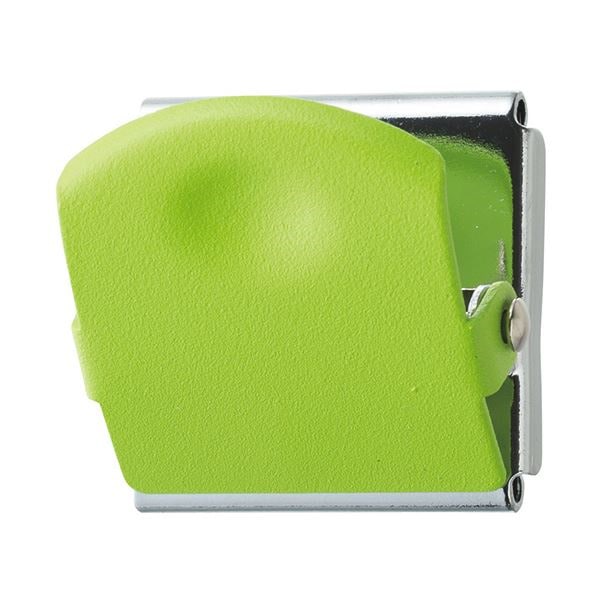 （まとめ） TANOSEE 超強力マグネットクリップM グリーン 1個 [x50セット]マグネット・マグネットシート