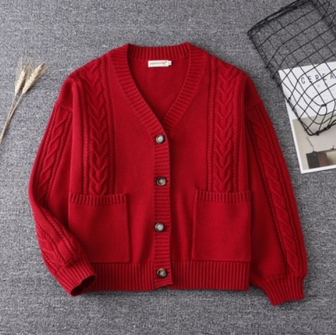 トップス カーディガン デート モテアイテム ニットソー セーター 長袖 ケーブル編み 可愛い きれいめ 上品 おしゃれ かっこいい 可愛い ラブリー キュート ガーリー クール モード系