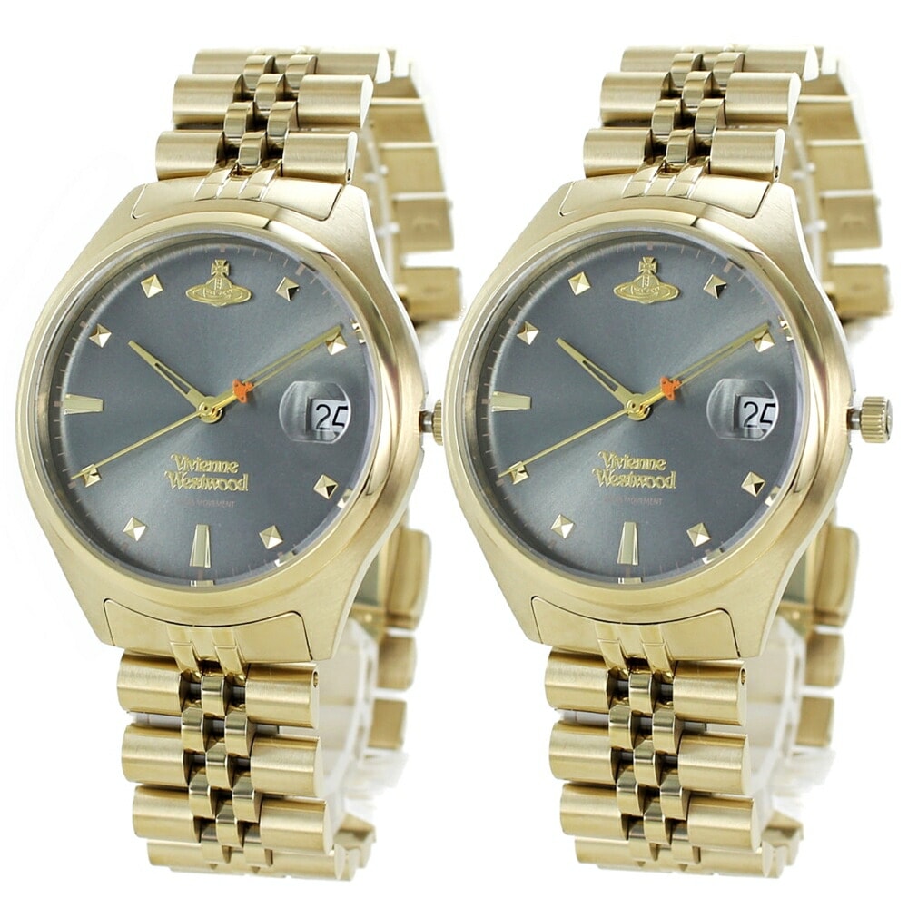 お揃い ボーイズペア ブランド 腕時計 手表 ギフト高級 シンプル メンズ レディース ブレスレット おしゃれ ペアルック 2本セット ヴィヴィアン ウエストウッド 夫婦 友達 カップル 誕生日プレゼ