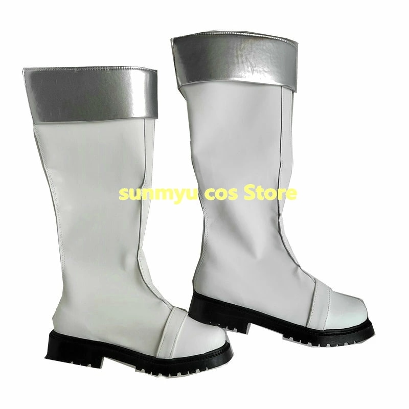 GIGA特超子生化人 戦隊　ギガ ホワイトブーツ コスプレ靴