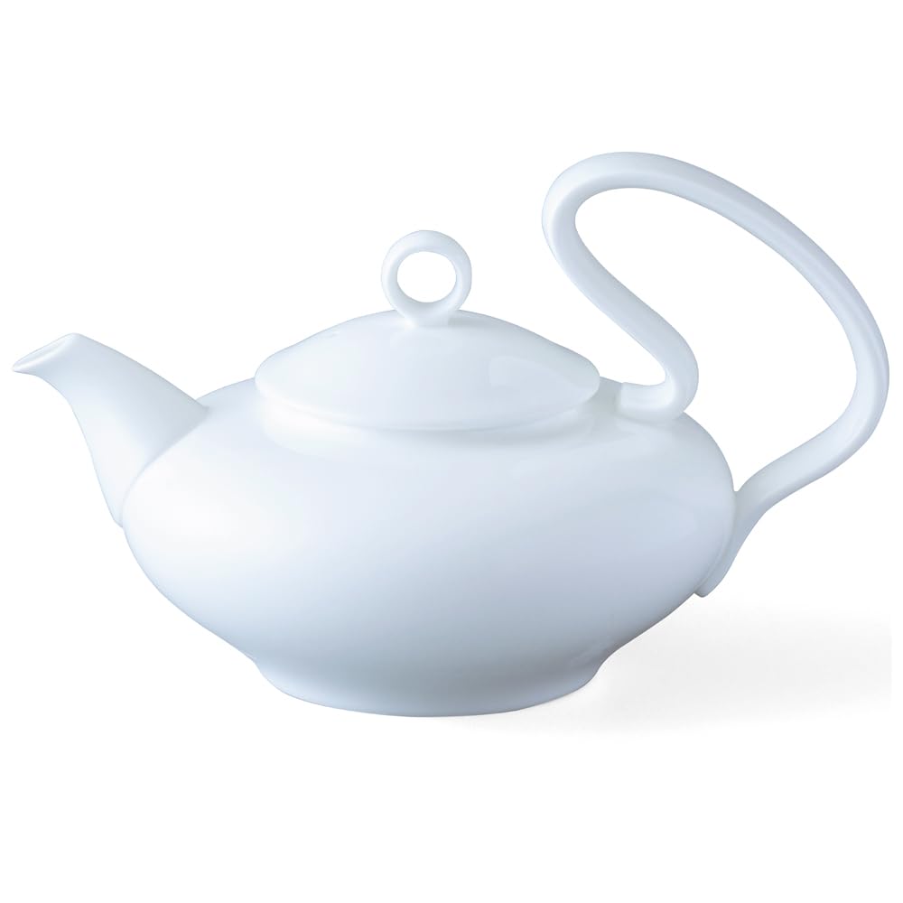 NARUMI(ナルミ) ティーポット モーメント(MOMENT) 900cc ホワイト シンプル おしゃれ 人間工学 注ぎやすい 電子レンジ温め 食洗機対応 51290-4739