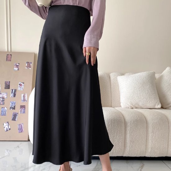 ミドル丈スカート レディース ボトムス スカート ドレープスカート シンプル 無地 ハイウエスト きれいめ エレガント オフィス 通勤 お呼ばれ フォーマル お出かけ おしゃれ 女性 カジュアル 6,558円