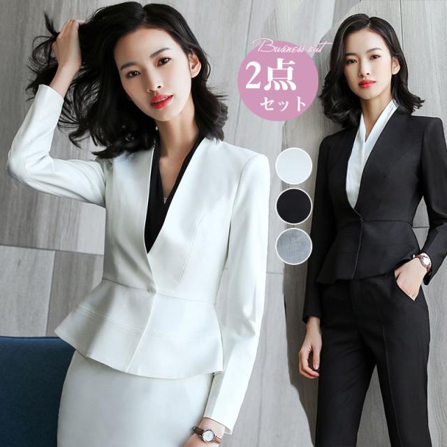 【SNS大人気】最安挑戦 レディース 上下 スカート 2点セット 通勤 面接 ビジネス オフィス 七五三 入学式 入社