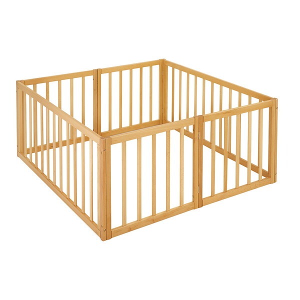 木製折りたたみベビーサークル ナチュラル 63516 生後5か月～24か月まで 保証期間：1年