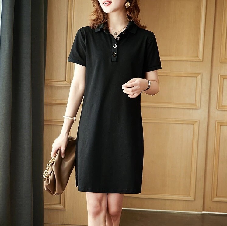 ワンピース シャツワンピース ミニ丈 膝上 袖あり 半袖 襟付き Aライン 薄手 かわいい 大人可愛い きれいめ シンプル カジュアル 上品 おしゃれ お洒落 レトロ 大人女子 こなれ感 キュート