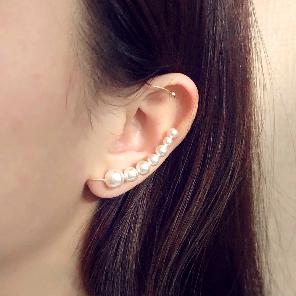 7連パールライン イヤーカフ イヤークリップ OHCA0030