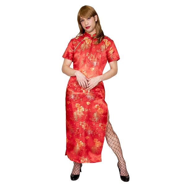 コスプレ衣装/コスチューム ゴージャスチャイナMAN ユニセックス180cm迄 女装MAN ハロウィン