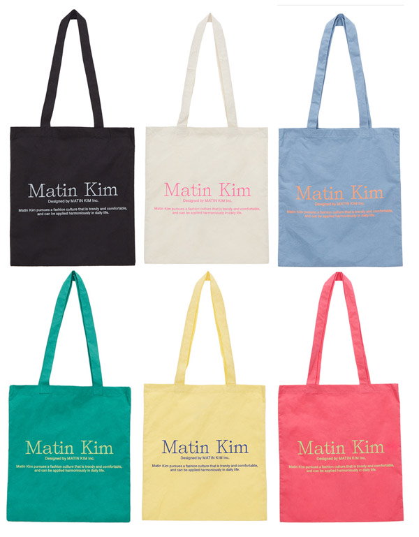 マーティンキム 【Matin Kim】 韓国ブランド MATIN POPPIN ECO BAG 国内発送