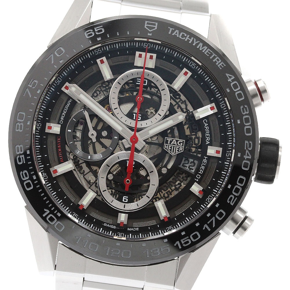 訳あり タグホイヤー TAG HEUER CAR2A1W-0 カレラ デイト クロノグラフ 自動巻き メンズ _944859【中古】