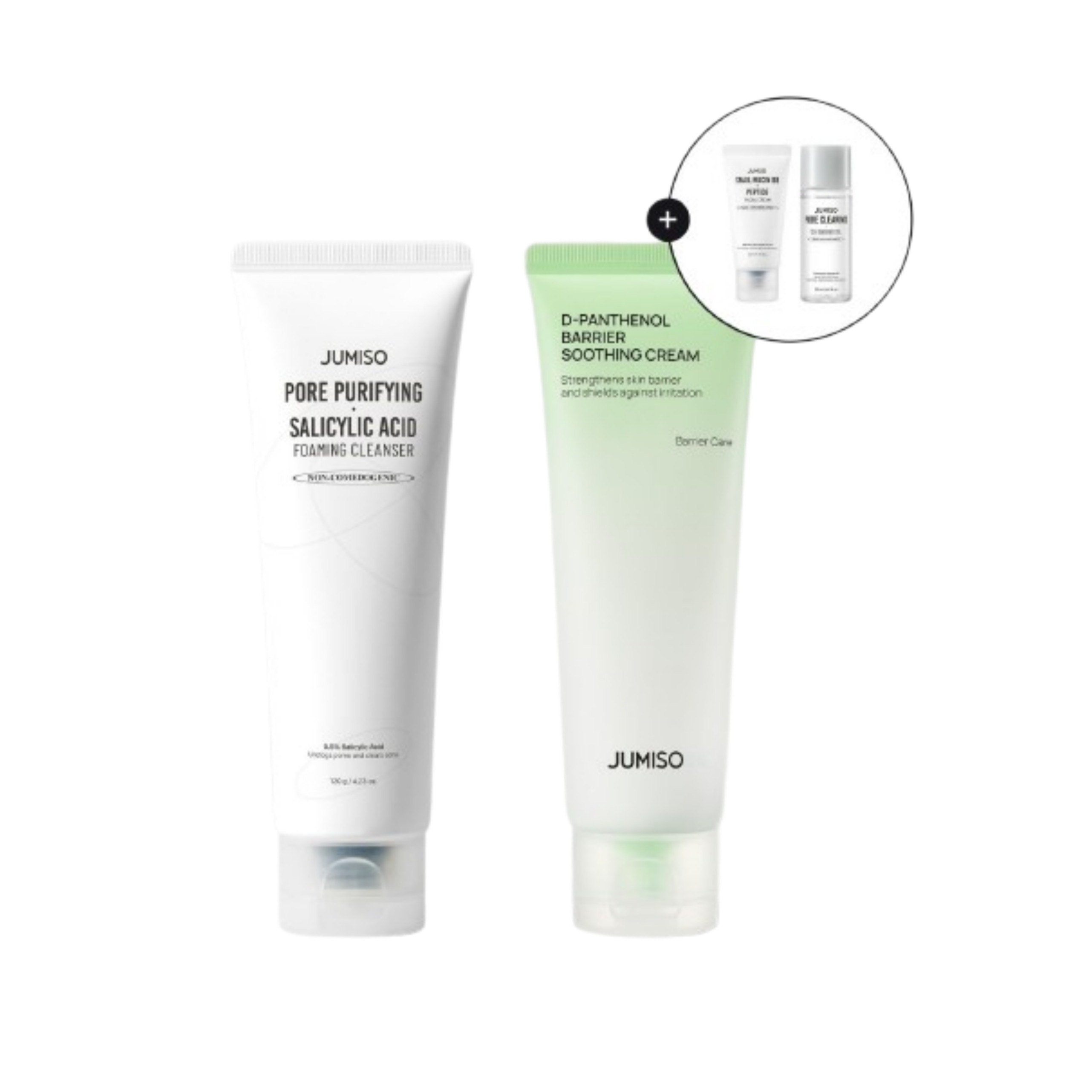 D-パンテノール バリア スージング クリーム 80ml+フォア ピューリファイング サリジル酸 フォーミング クレンザー 120g (クレンジングフォーム 20g+クレンジングオイル 20ml)