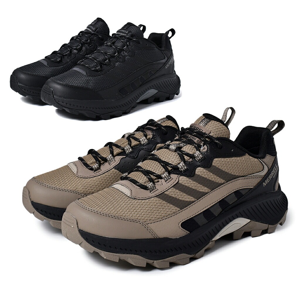 MERRELL スピードストライク2 ウォータープルーフ スニーカー SPEED STRIKE 2 WATERPROOF "BLACK" "FUNGI" ( 防水 スニーカー メンズ レディース J0