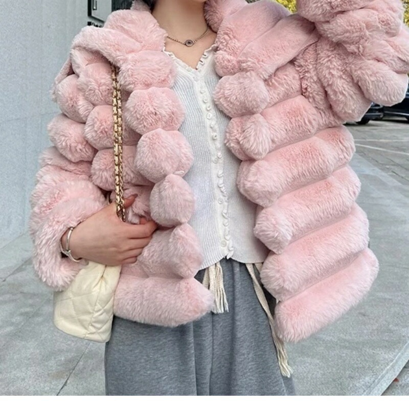 【高品質の製品】秋 冬アウター 毛皮コート 防寒カジュア 秋 冬 厚手 ジャケット ゆったり レディース